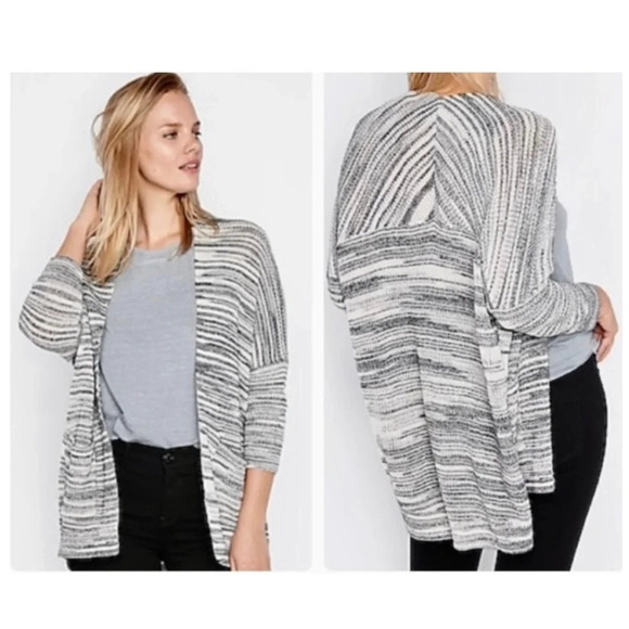 Express Drop Shoulder Shaker Knit Cardigan - Picture 1 of 9